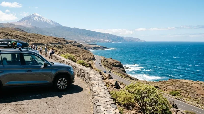 7 vietu ģimenes auto noma Tenerife dienvidu lidostā 2026