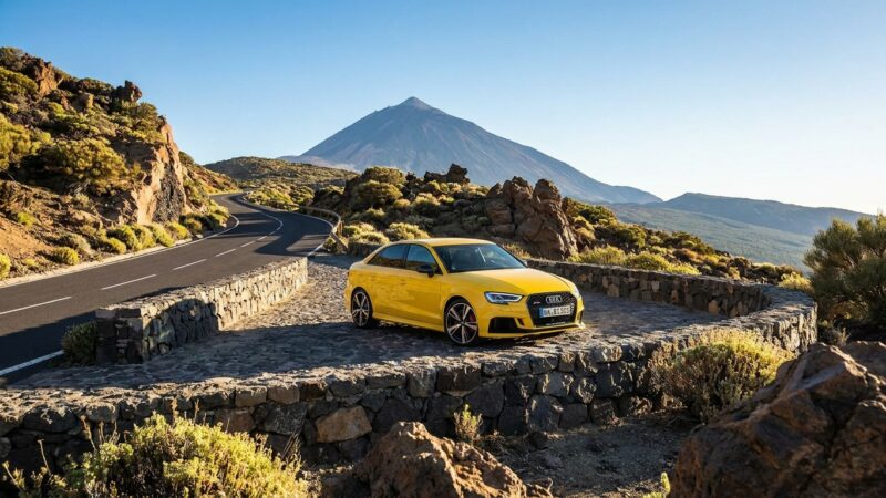 Audi RS 3 Tenerifē: karstā hečbeka braukšanas tests