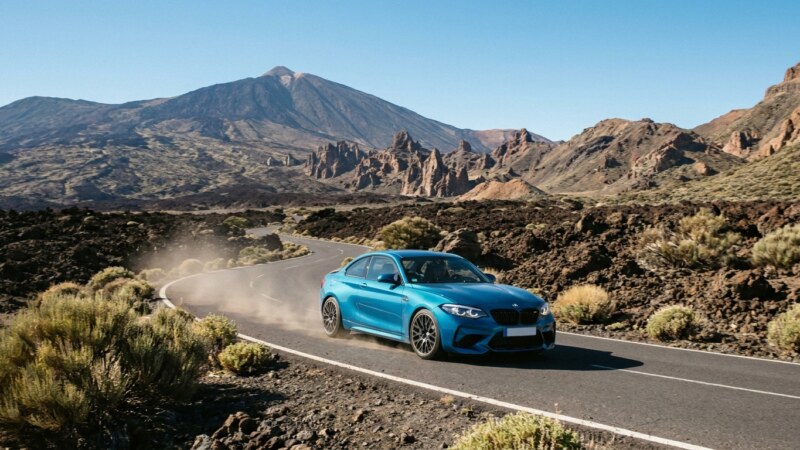 BMW M2 Competition Tenerifē: braukšanas atsauksme pa salu