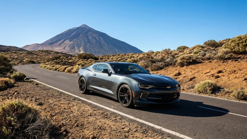 Chevrolet Camaro Tenerifē: ceļa testa braukšanas atsauksme