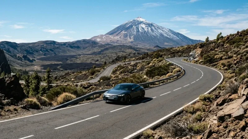 Elektroauto un hibrīdu noma Tenerifē: uzlāde un nobraukums