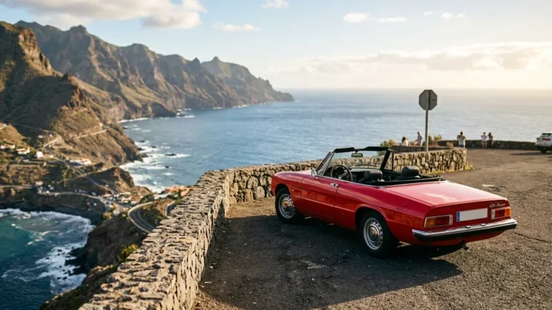 Luksusa un sporta auto noma Tenerifē: superauto par daļu