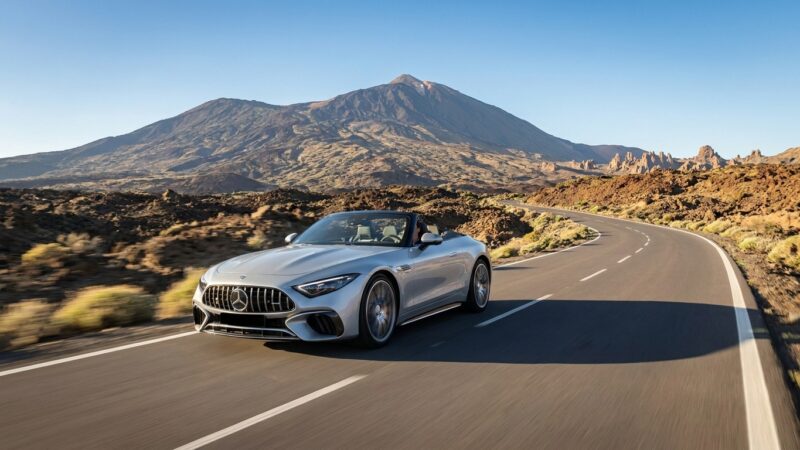 Mercedes-AMG SL 63 Tenerifē: pirmās rokas braukšanas tests