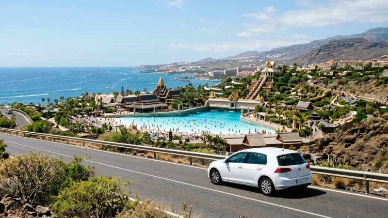 Siam Park Tenerifē: biļetes, atrakcijas un brauciens ar auto